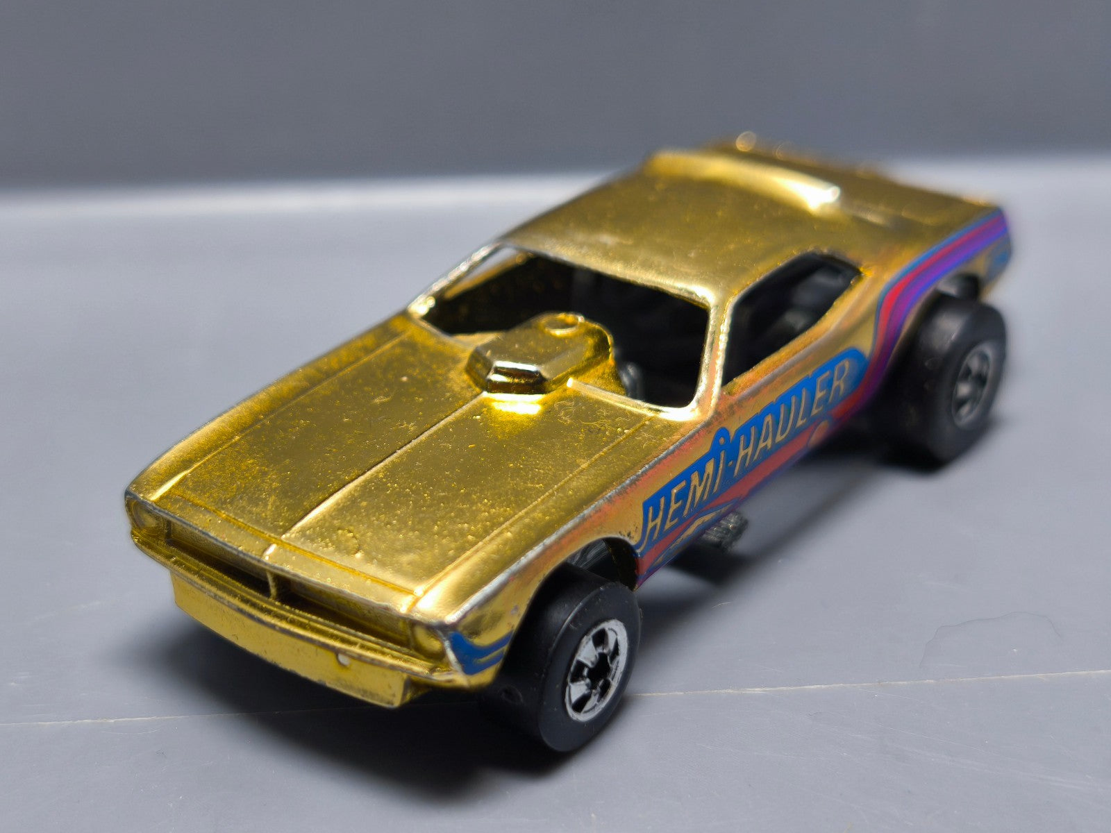 Hot Wheels Top Eliminator 1977 Logo Ac Bleu (A21)