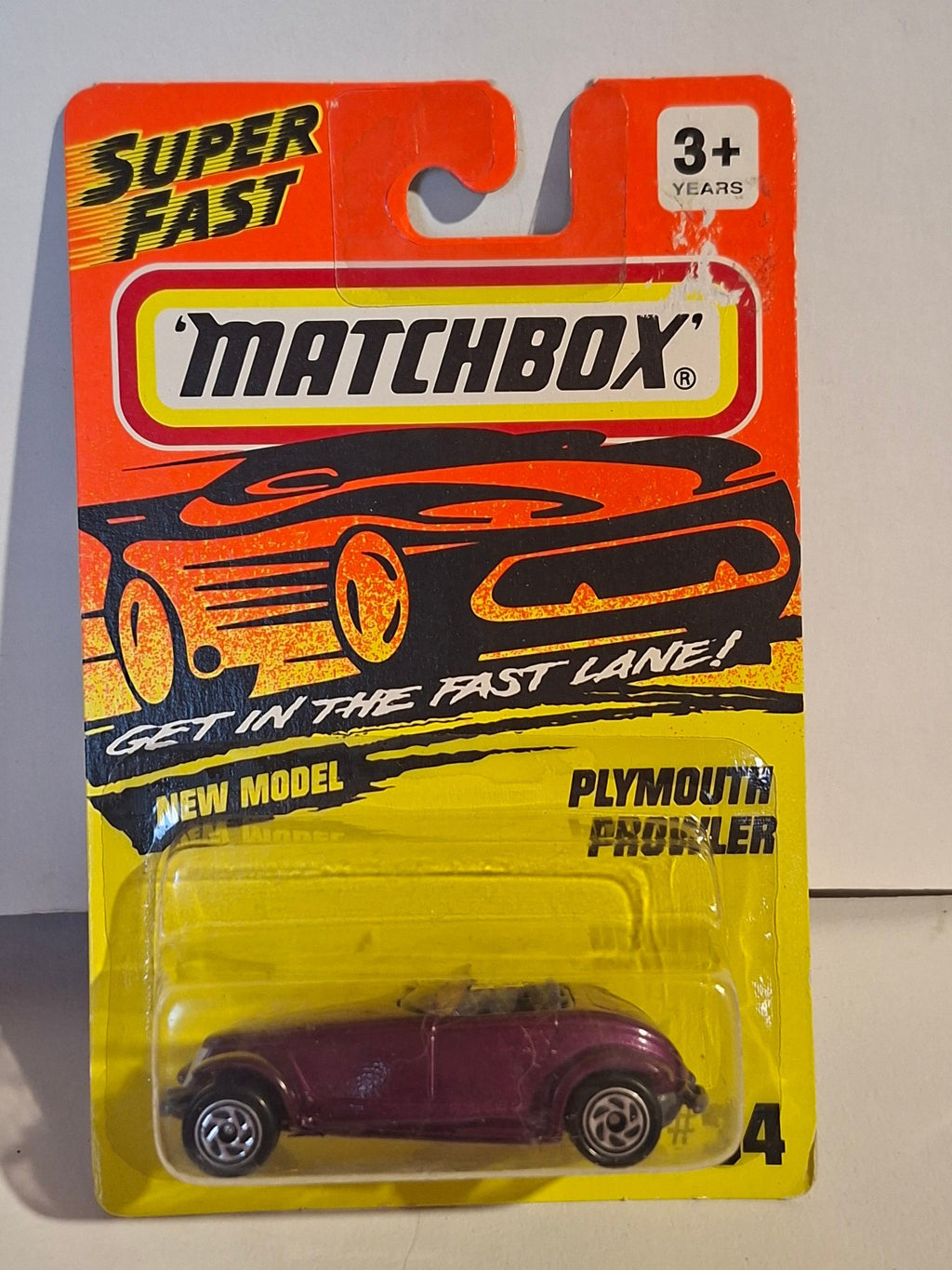 Matchbox Super fast  Plymouth prowler  #34 bulle fendue (NP20)