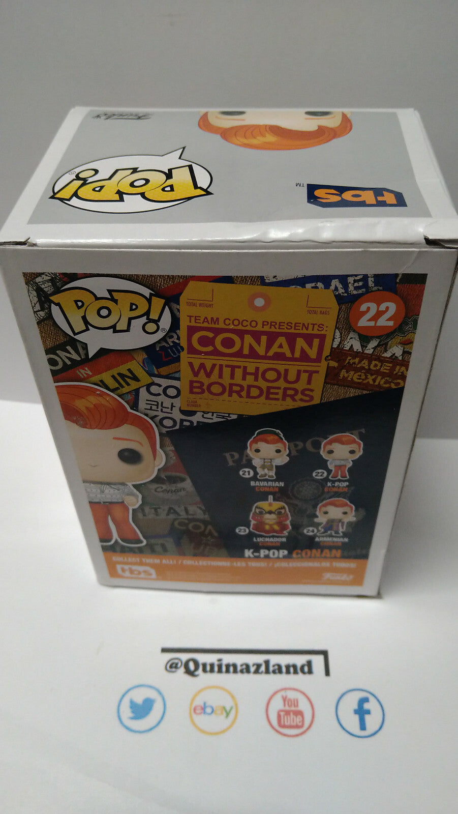 Funko Pop! Conan Without Borders #22 Conan o'brien boite abimée (F45)