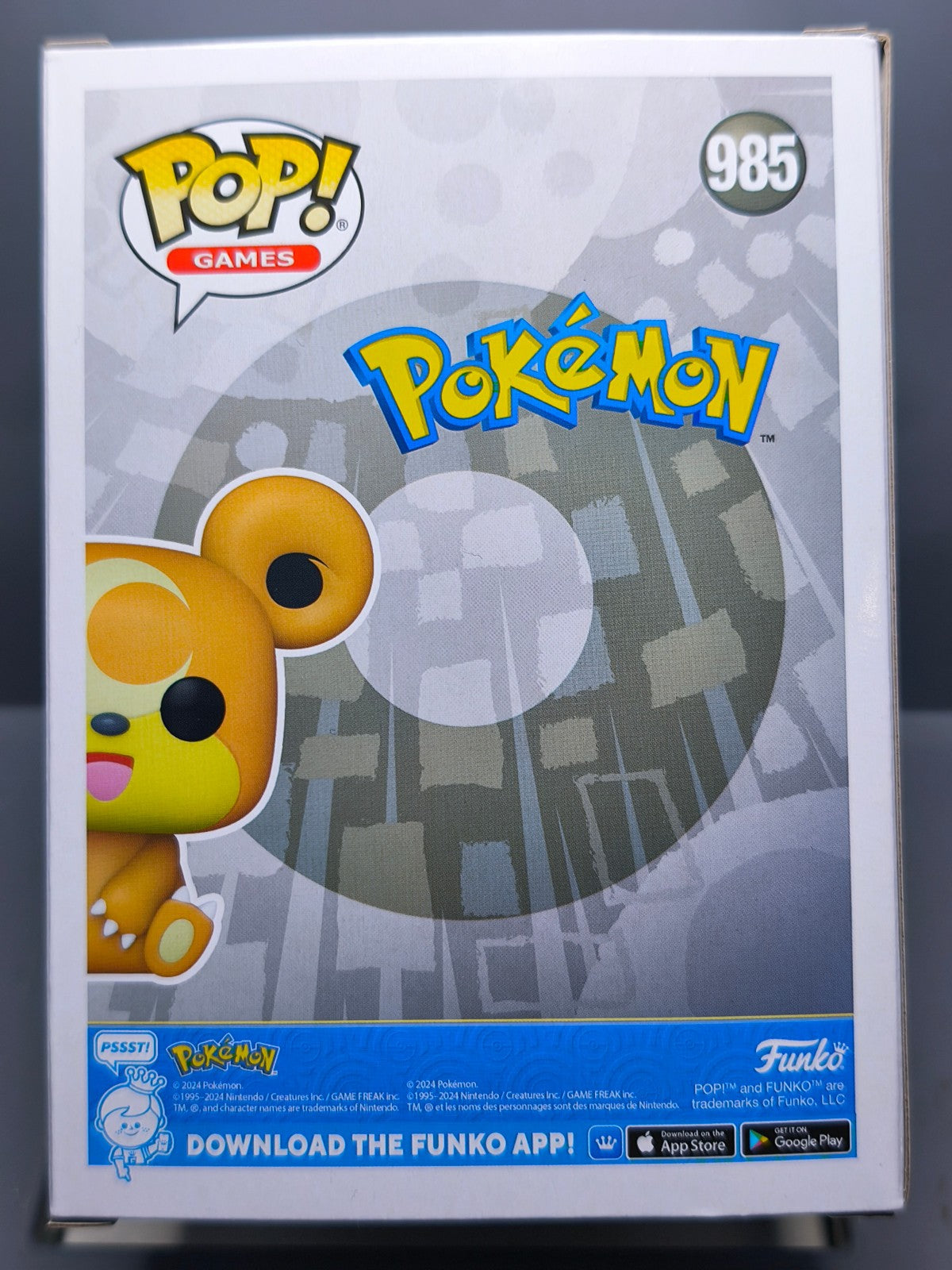 Funko Pop! Pokemon POP Games N° 985 Teddiursa (F46)