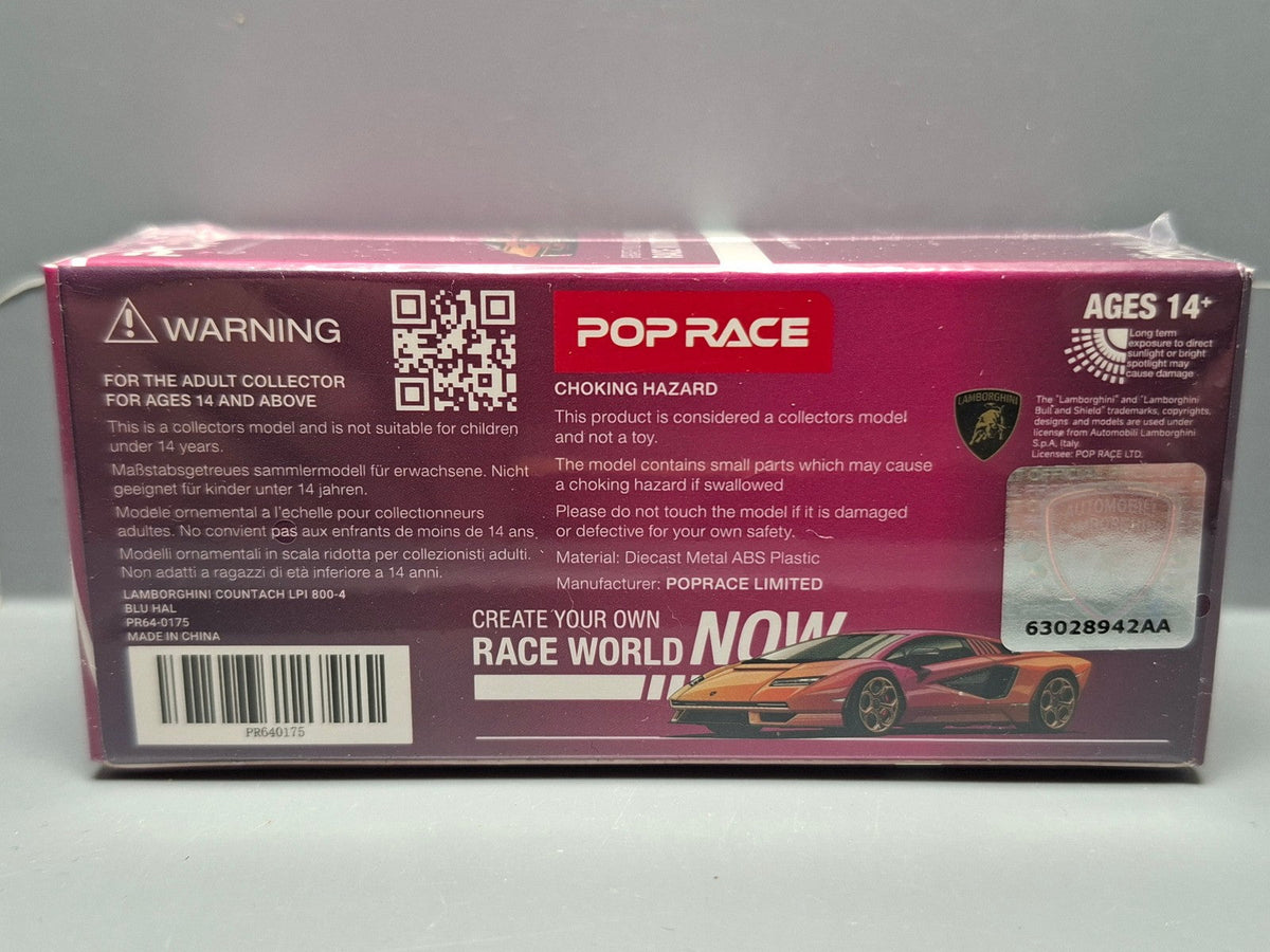 Pop Race 1/64 Lamborghini Countach LPI 800-4  (CP01)