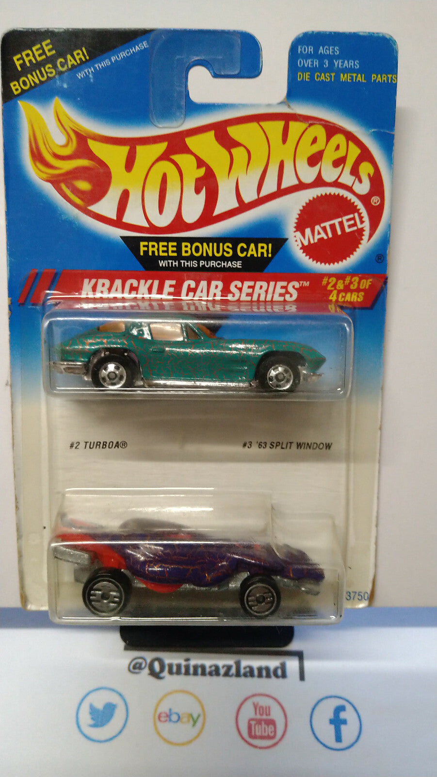hot wheels Pack Turboa & corvette 63 Split window petites craquelures (NP20)