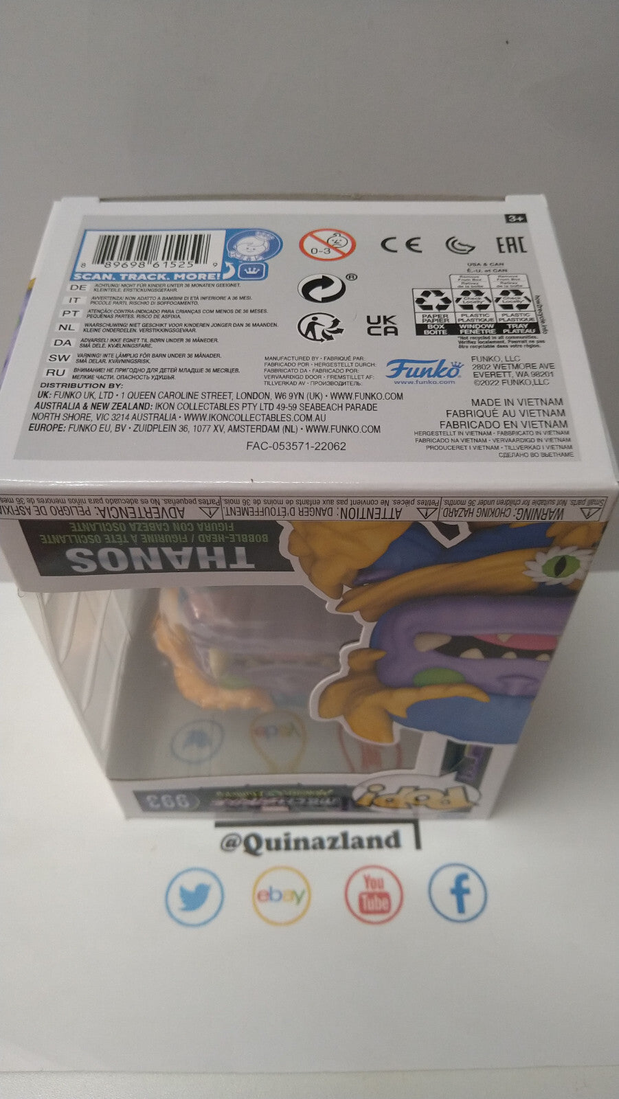 Funko Pop! MARVEL MONSTER HUNTERS 993 Thanos (F36)
