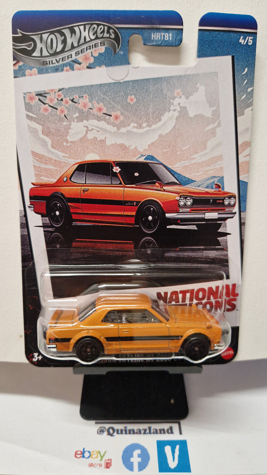 Hot Wheels 2025 NATIONAL ICONS 1971 NISSAN SKYLINE HT 2000 GT-R (NP26)