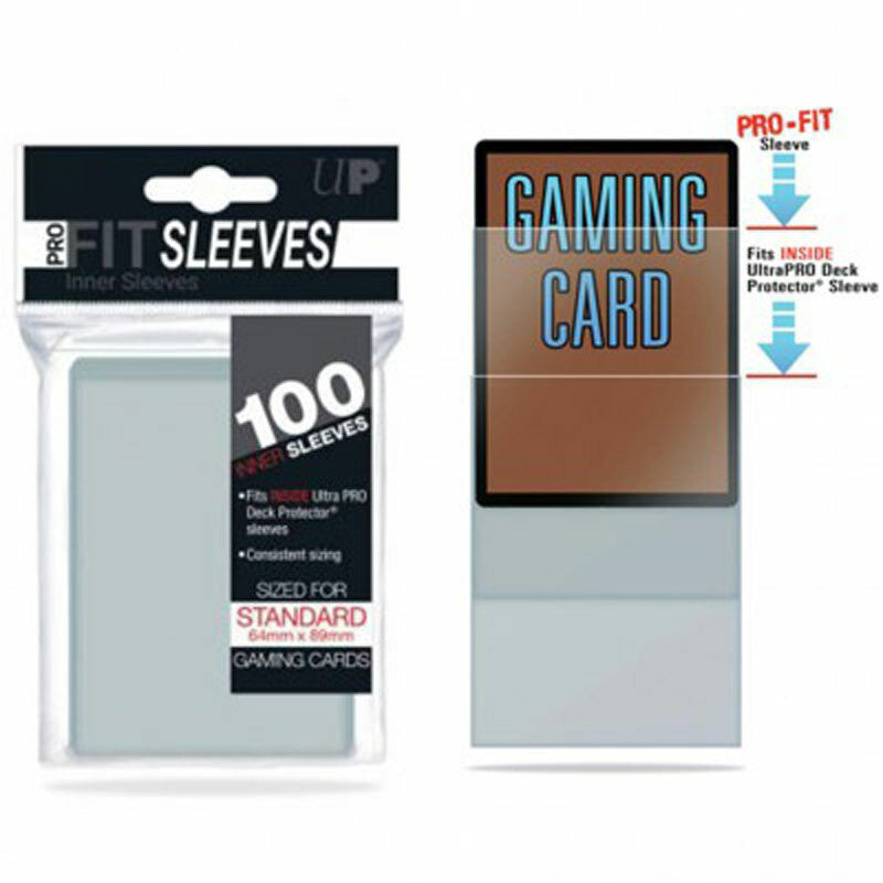 Ultra Pro Protèges Cartes lot 100 pro fit Sleeves Standard 64 mm X 89 mm