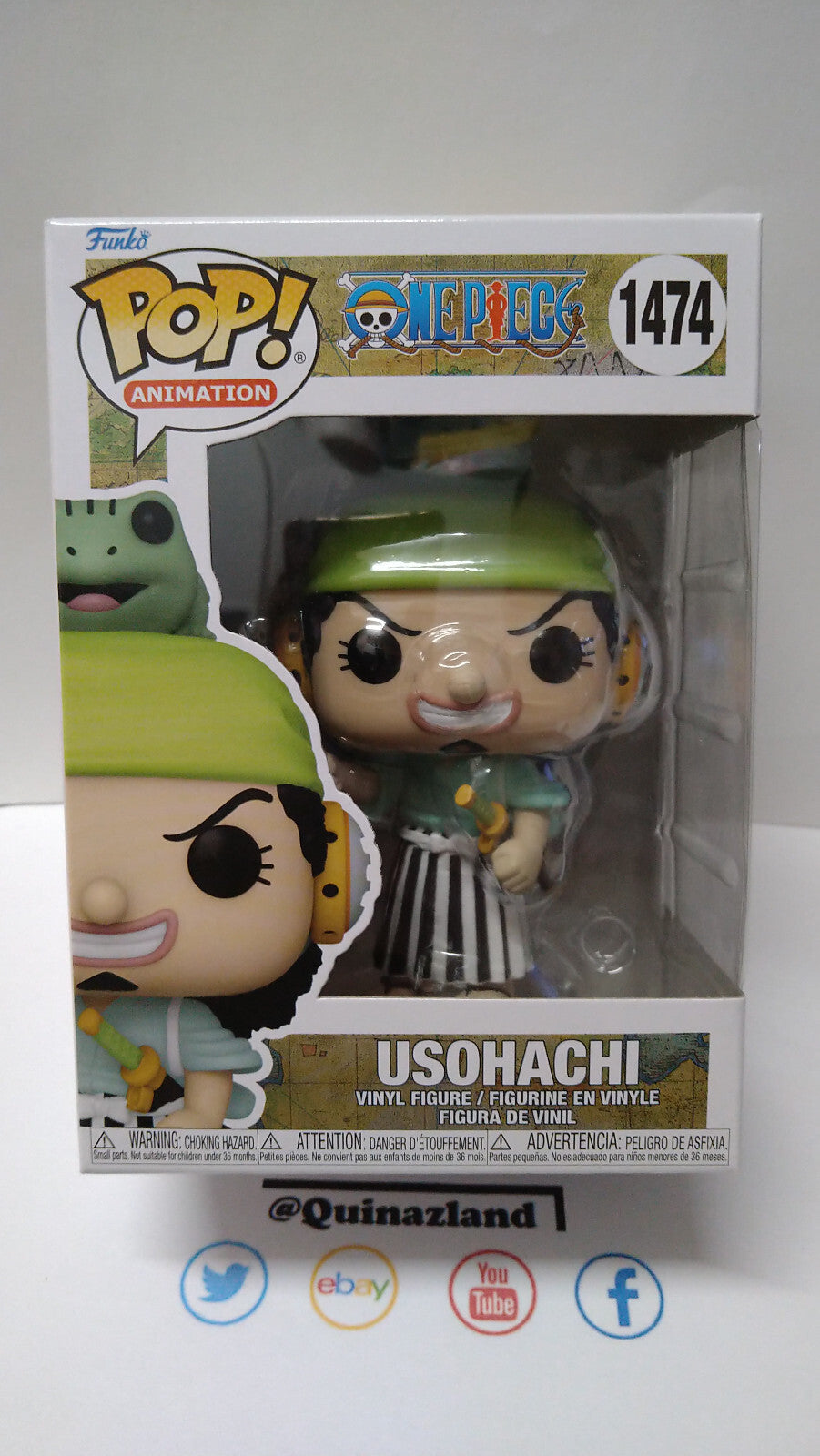 Funko Pop! ONE PIECE POP Animation N° 1474 Usohachi (Wano) (F1)