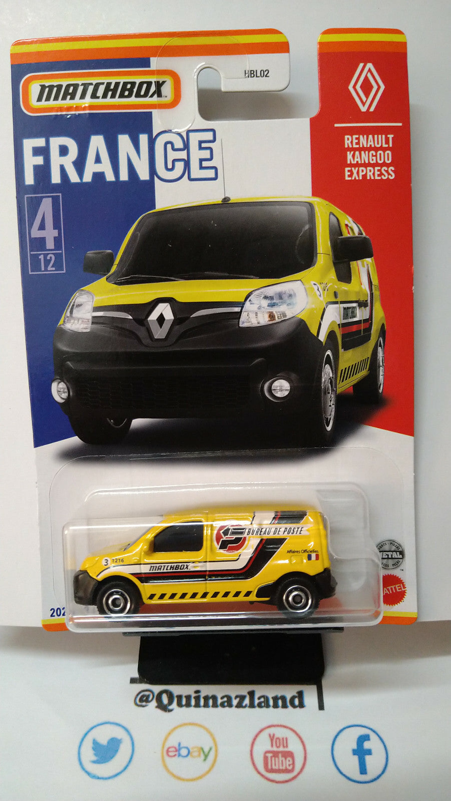 Matchbox série France Tesla Volkswagen Fiat Renault  avec détail benne vw (CP09)