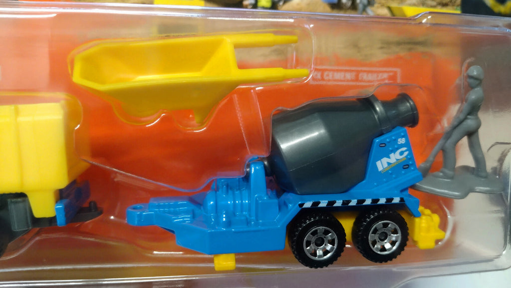 Matchbox Hitch & haul Tilt n tip et mbx cement trailer  (C6)