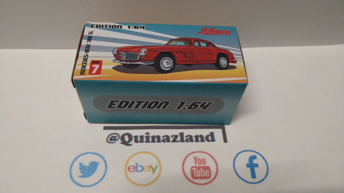 Schuco  1/64 Mercedes Benz 300SL Papier Edition, red (NP26)