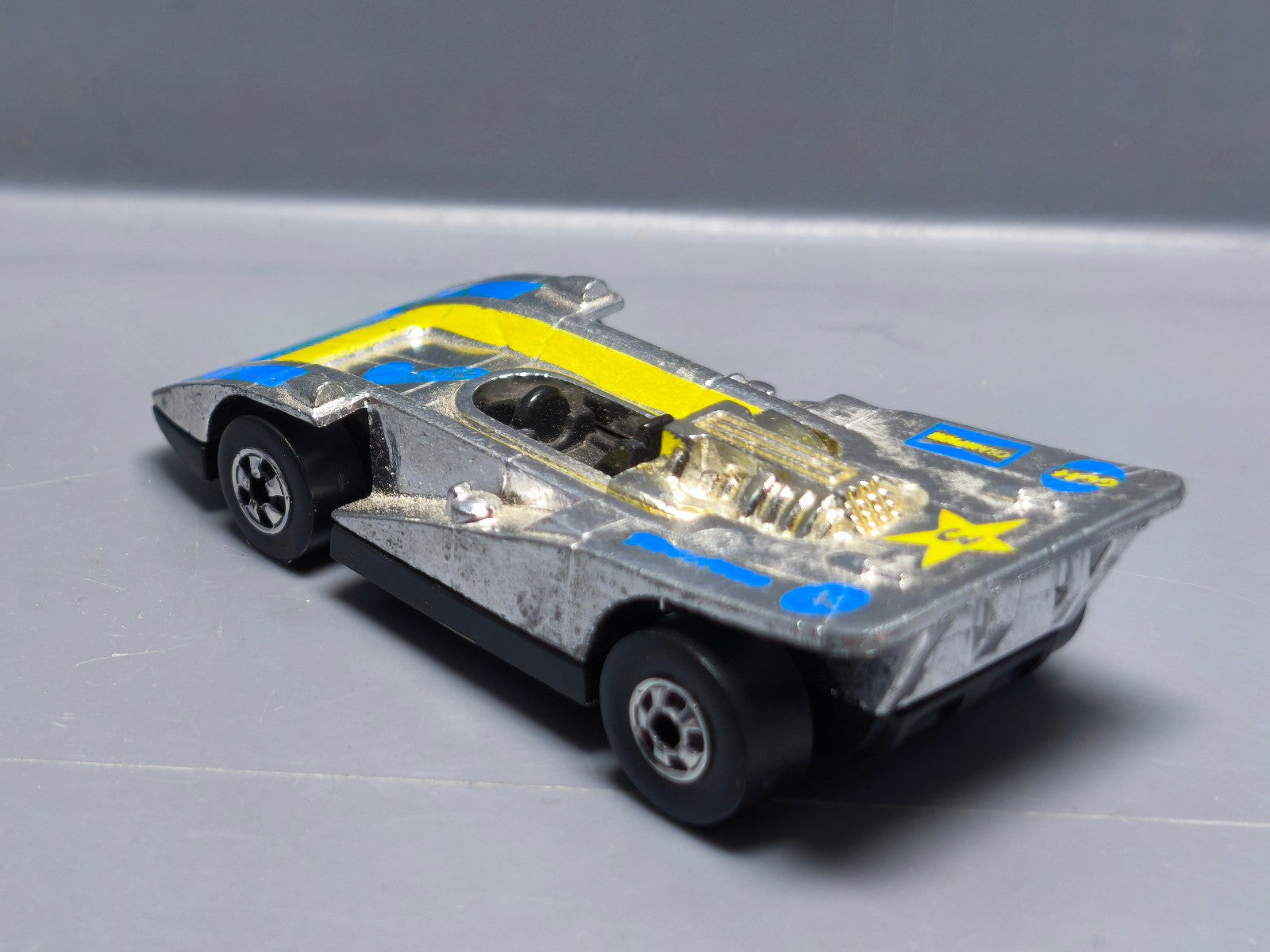 Hot Wheels 1977 super chromes Steam roller version 3 étoiles  (A03)