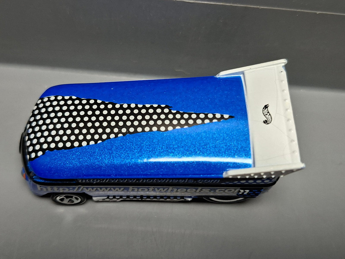 Hot Wheels Volkswagen Drag Bus Mattel Web page Exclusive 1999 bleue (NP11)