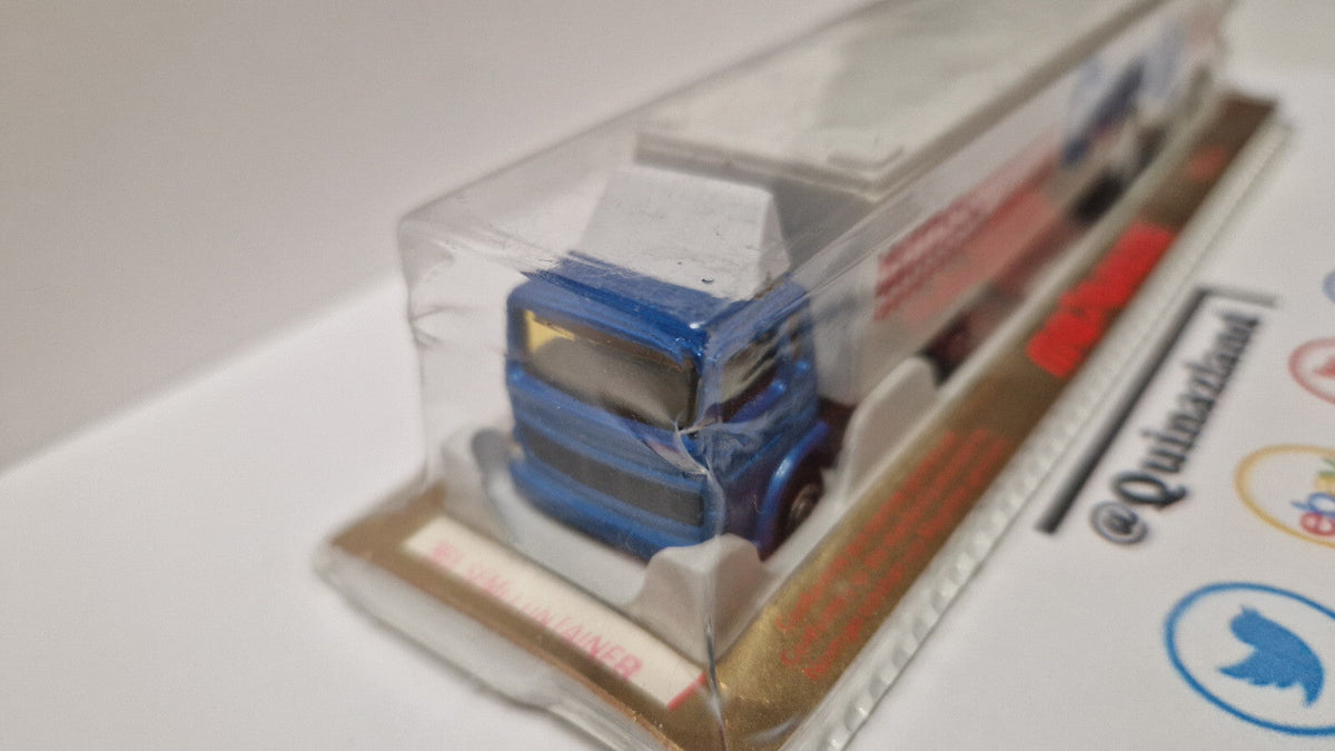 Majorette Saviem Renault semi container Genty ⚠️ bulle blister endommagé (NP22)