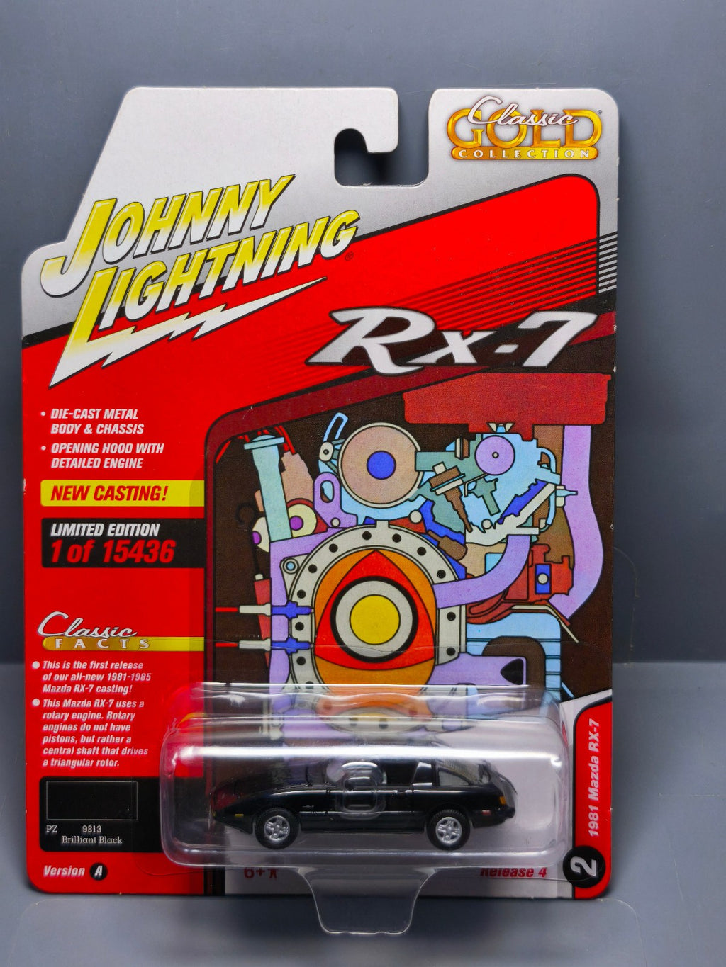 Johnny lightning 2021 classic gold  1981 mazda RX-7    (NG45)
