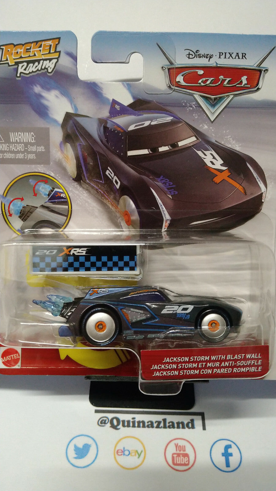 Disney Pixars Cars  Rocket racing Jackson Storm  (NG37)