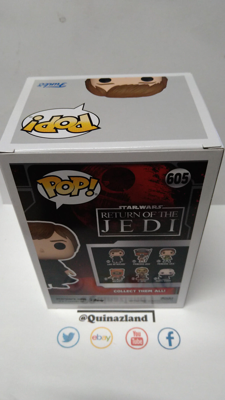 Funko Pop! STAR WARS 6 "40EME ANNIVERSAIRE"  N° 605 Luke  (F36)