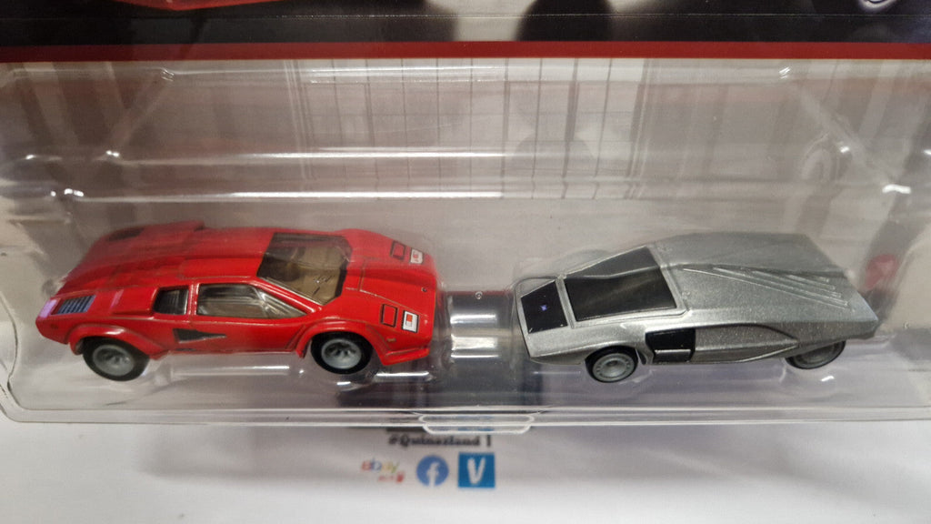 Hot Wheels Premium 2-pack Mix R Lamborghini Countach LP5000 QV Lancia  (CT12)