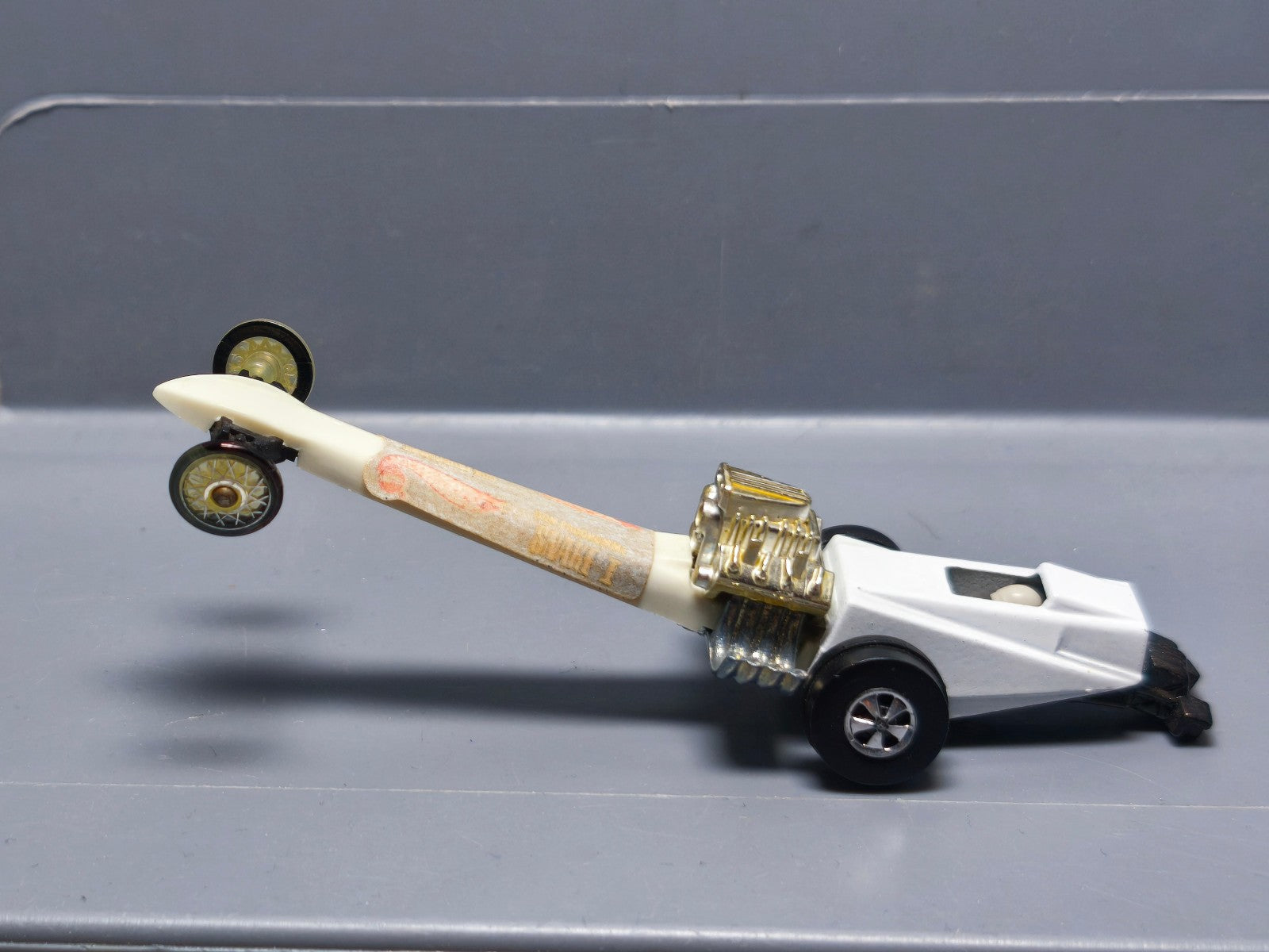 Hot Wheels 1971 Redline Snake I Rail Dragster version roues claires (A27)