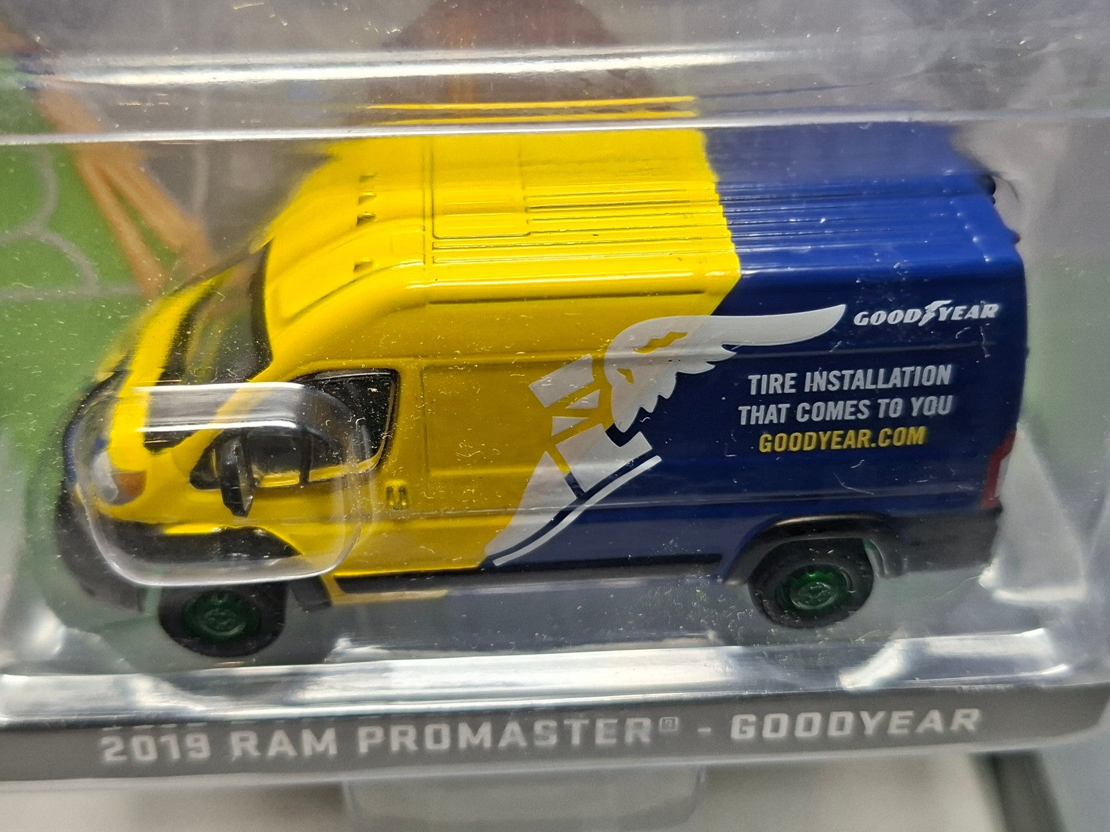 Greenlight Route Runners 2019 Ram Promaster Goodyear Chase green wheels (NG24)