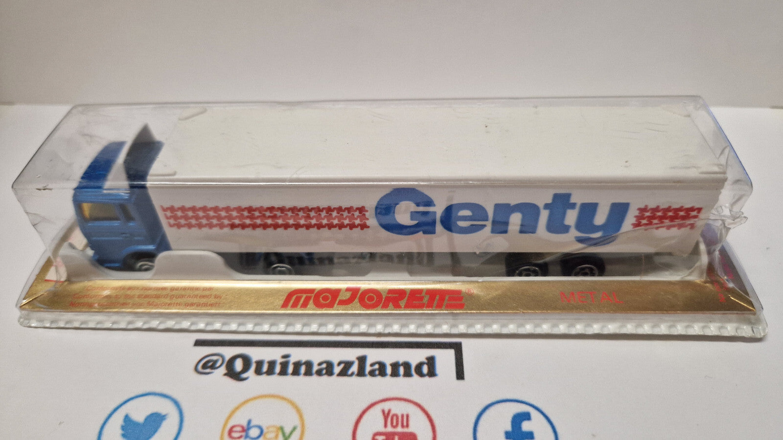 Majorette Saviem Renault semi container Genty ⚠️ bulle blister endommagé (NP22)