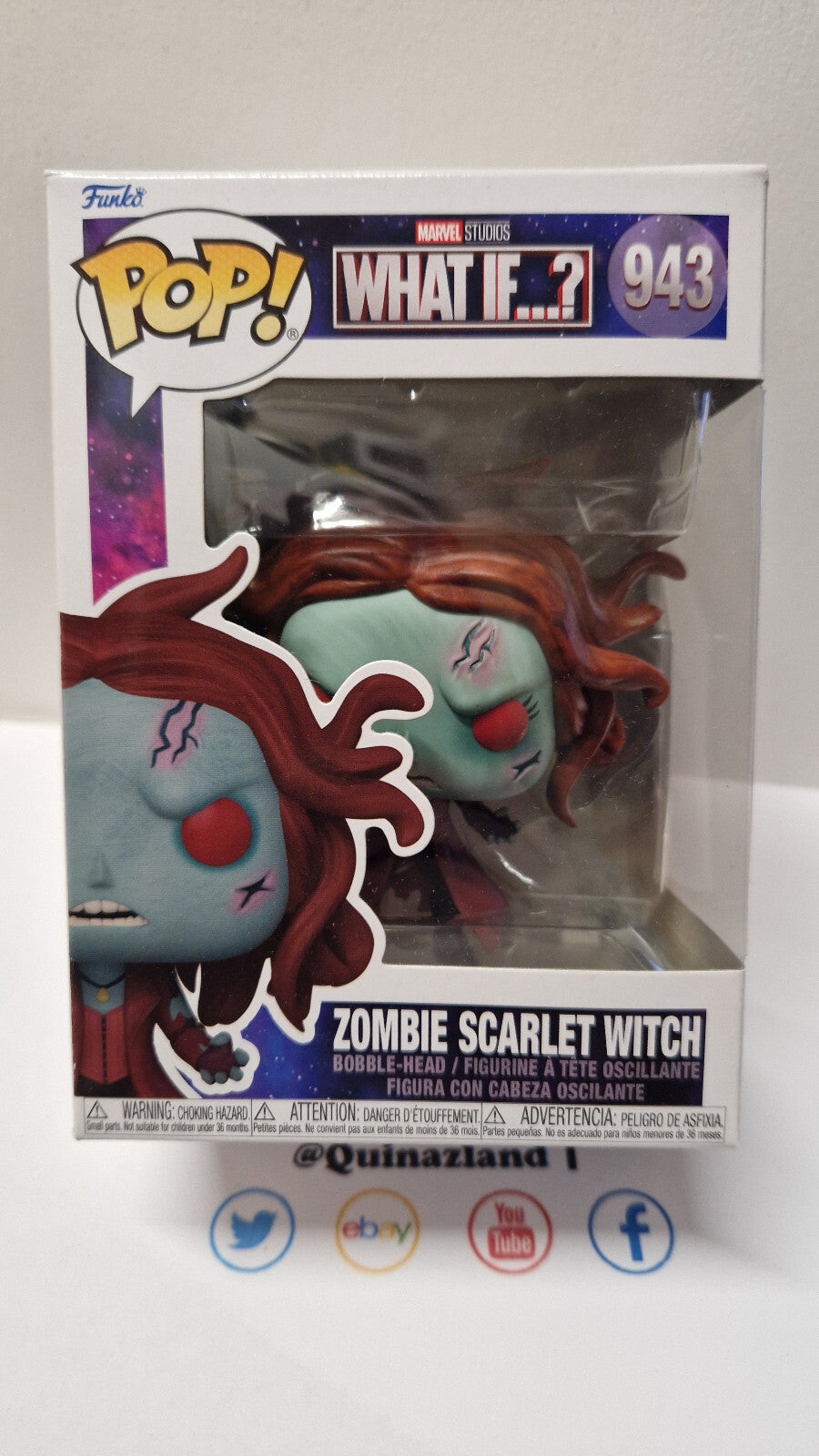 Funko Pop! Mavel What If...?  #943 Zombie Scarlet Witch (F26)