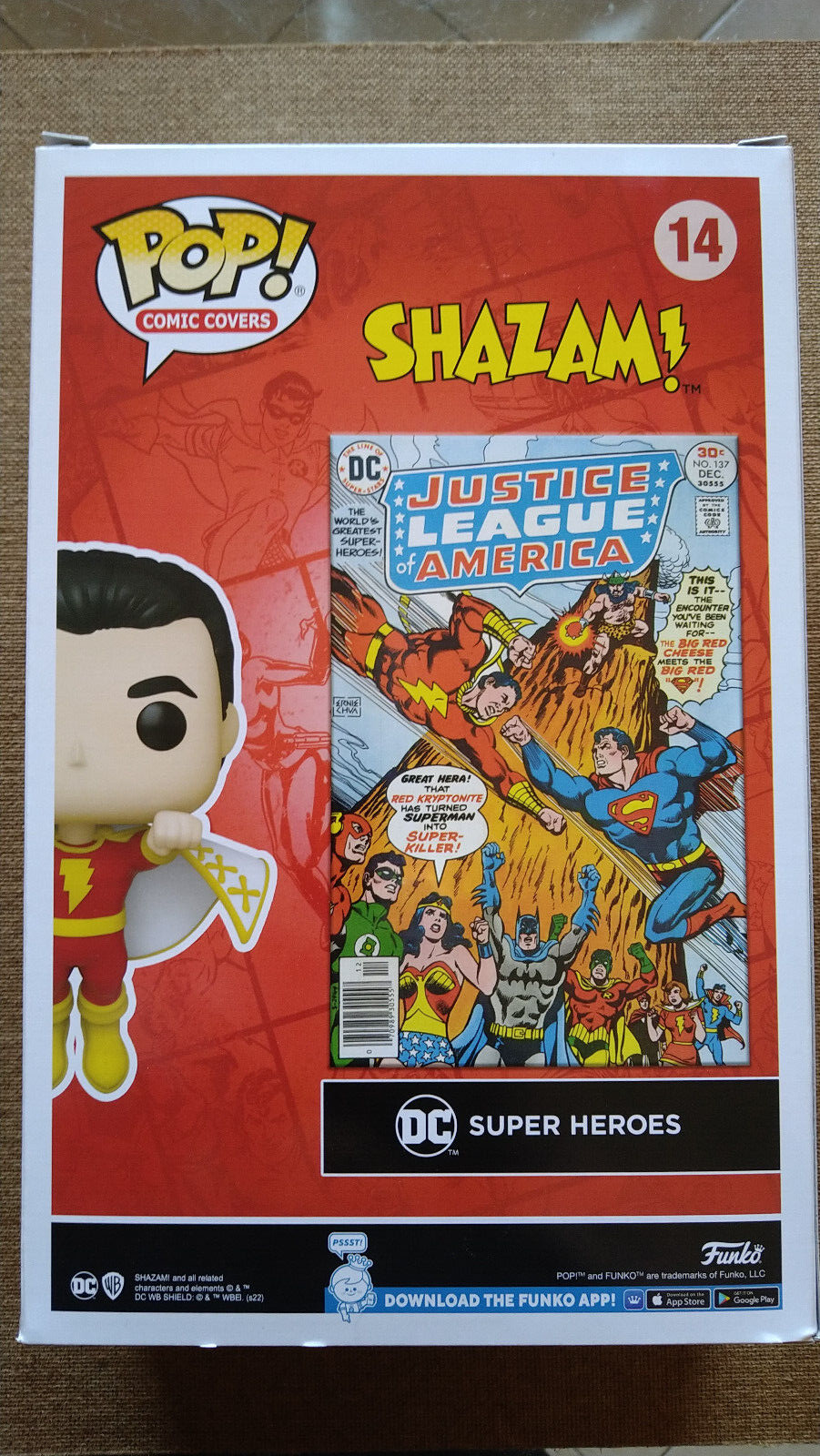 Funko Pop! DC COMICS  Comic Cover N° 14 Shazam (cart)