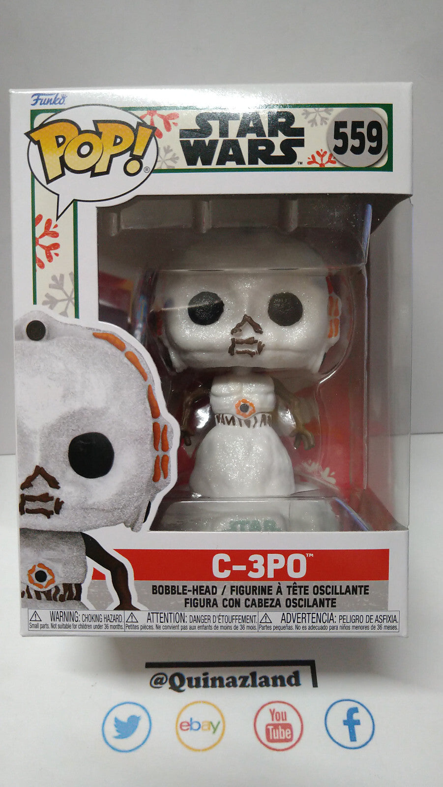 Funko Pop! STAR WARS HOLIDAY  N° 559 C-3PO (F39)