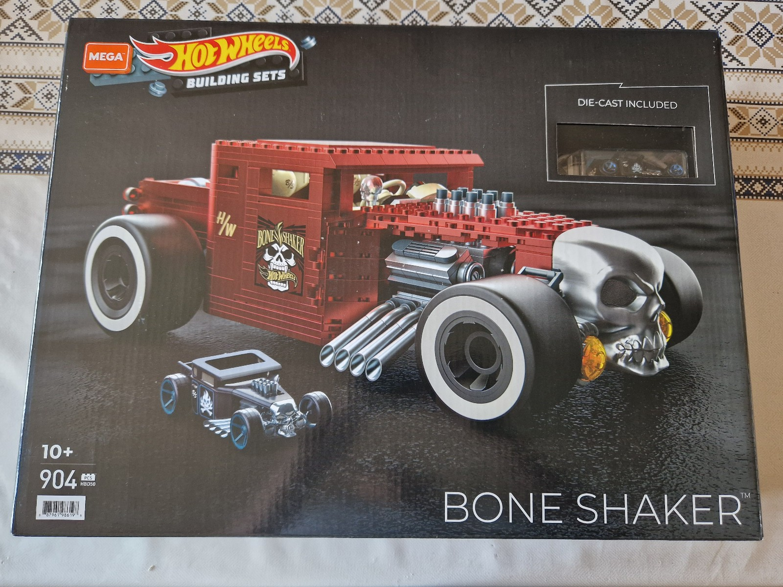 Hot Wheels Mega Construx Bone Shaker 1/18 + 1 au 1/64 904 pcs 34x48cm (cart)