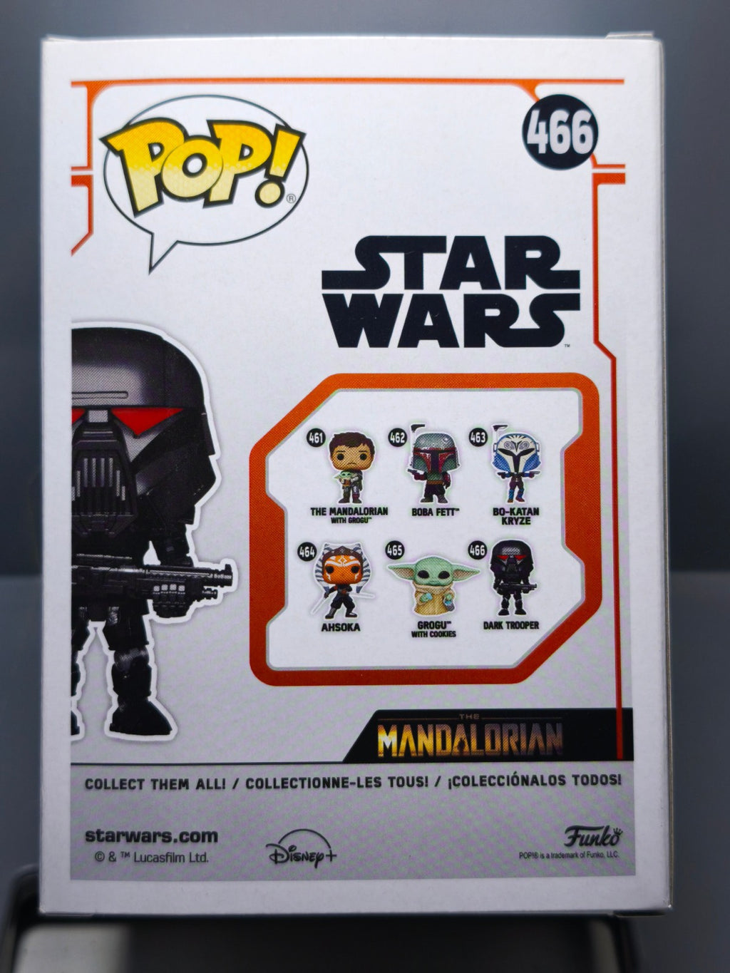 Funko Pop! Star Wars Mandalorian  N° 466 Dark Trooper (F6)