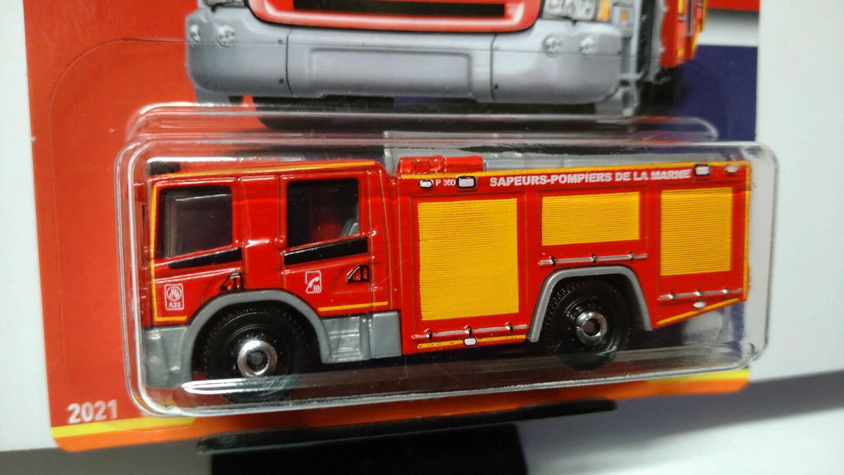 Matchbox série Global Scania p 360 fire truck  Pompiers  (NP50)