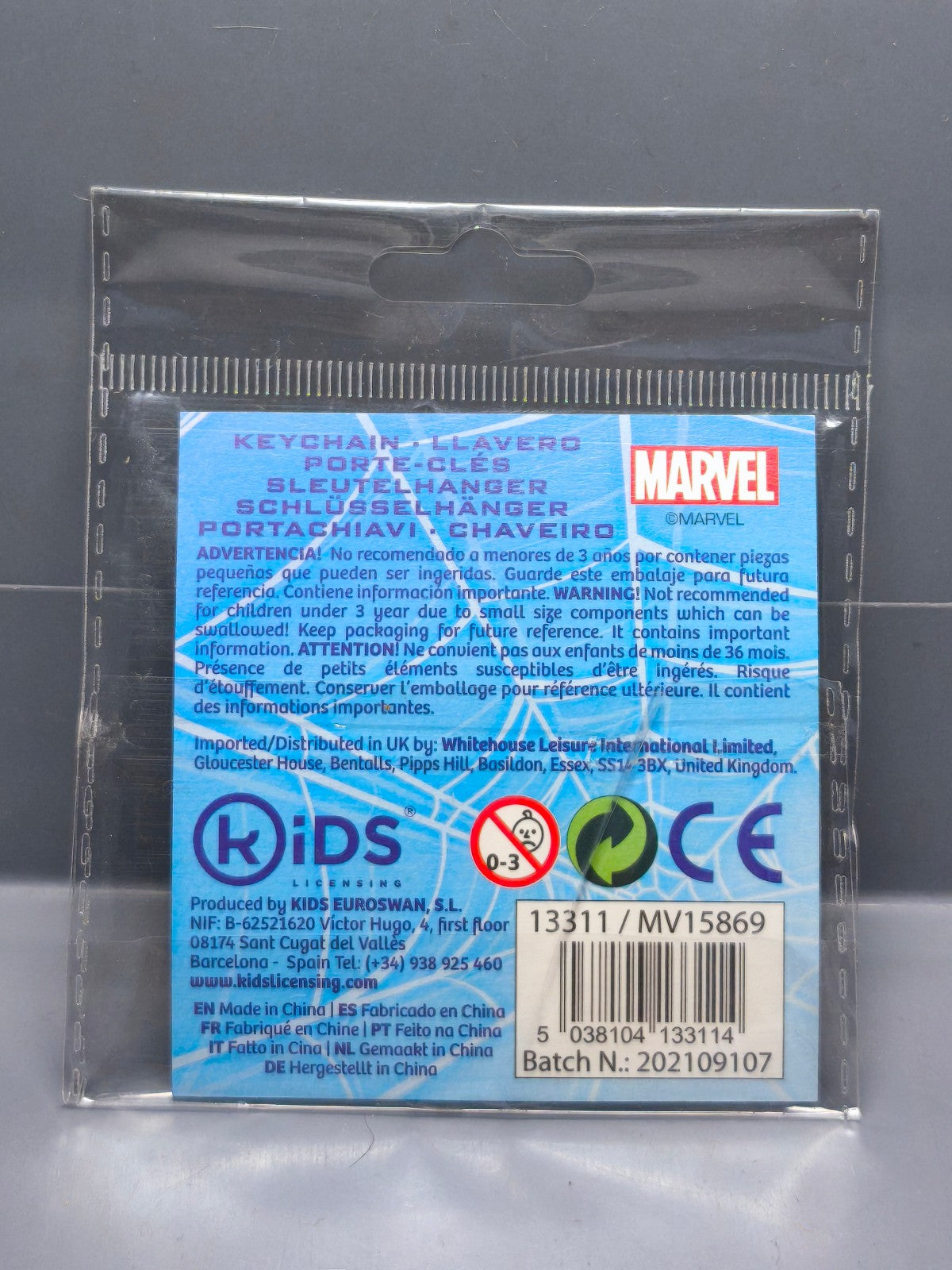 Porte clé silicone Spider-Man (Cart)