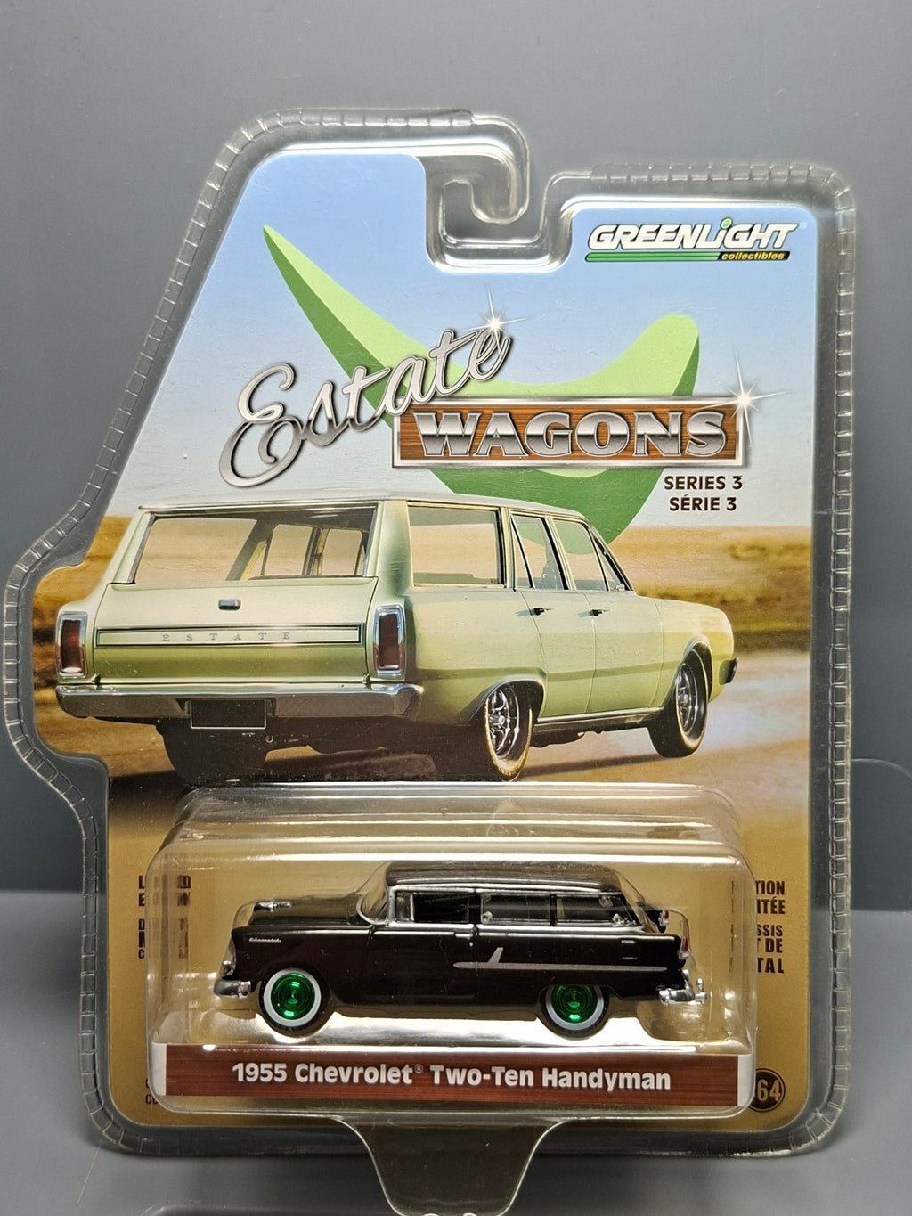 Greenlight Estate Wagons 1955 Chevrolet Two-Ten Handyman Chase (NG33)