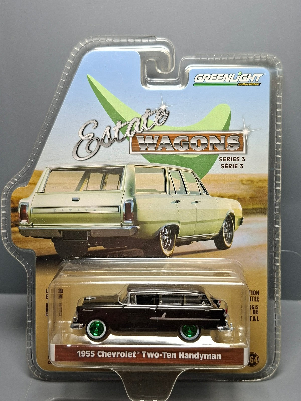 Greenlight Estate Wagons 1955 Chevrolet Two-Ten Handyman Chase (NG33)