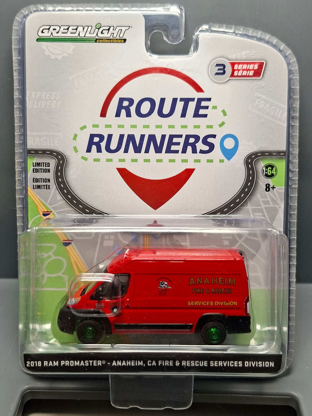 Greenlight Route Runners 2018 Ram Promaster  Fire & Rescue Chase  (NG24)