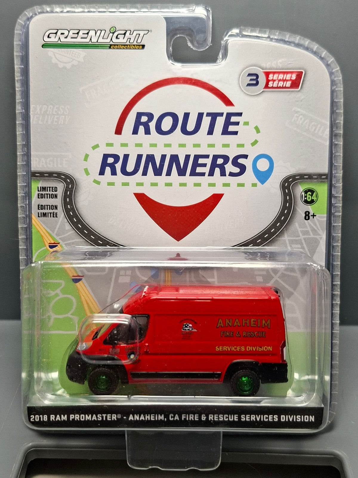 Greenlight Route Runners 2018 Ram Promaster  Fire & Rescue Chase  (NG24)