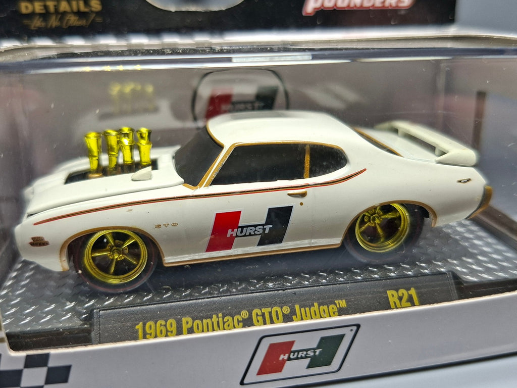 M2 Machines Ground Pounders 1969 Pontiac GTO Judge Hurst Chase 750 Pcs (CP11)