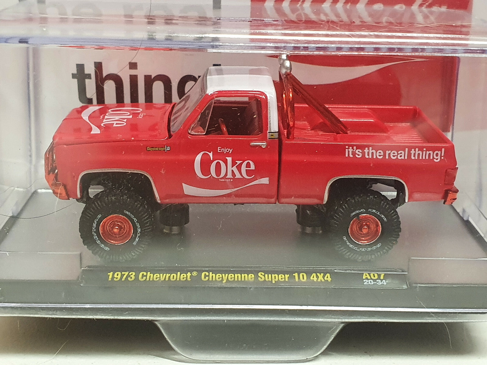 M2 Machines Coca Cola Chase Coke 1973 Chevrolet Cheyenne Super 10 4X4 (NG04)