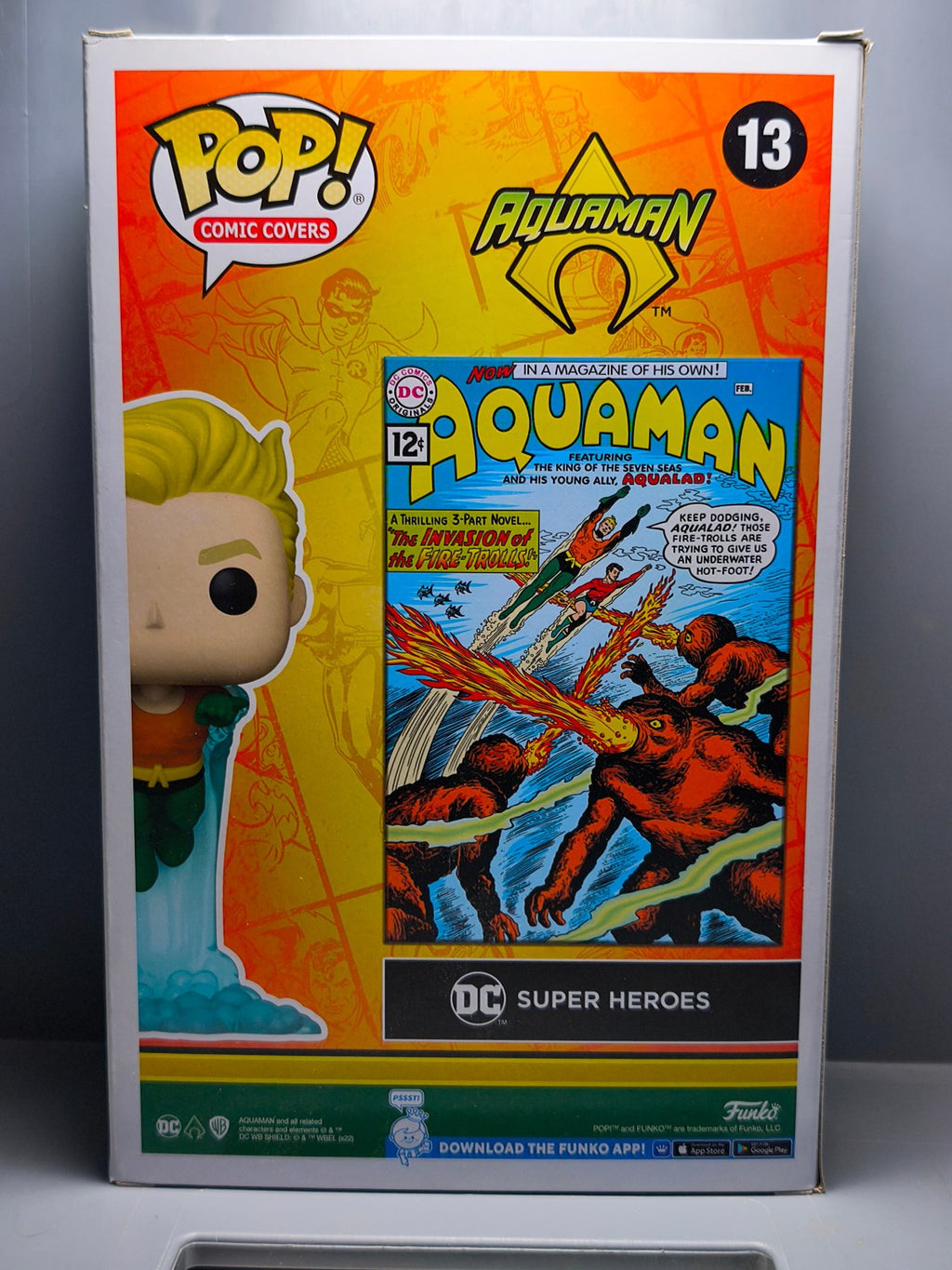 Funko Pop! DC  Comic Cover N° 13 Aquaman (cart)
