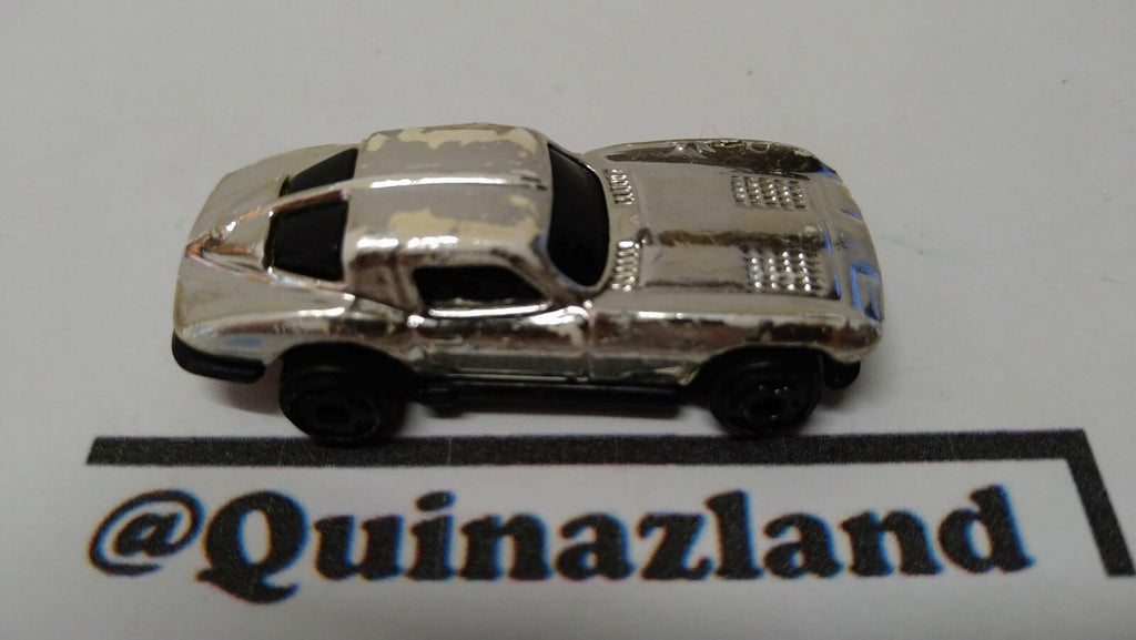Hot wheels Mini chromes racers 63 corvette Split window     (A03)