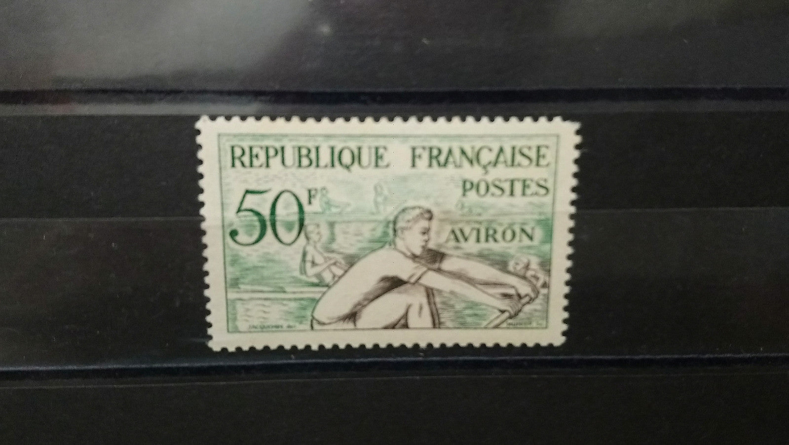 Timbres France 50f Aviron 1953
