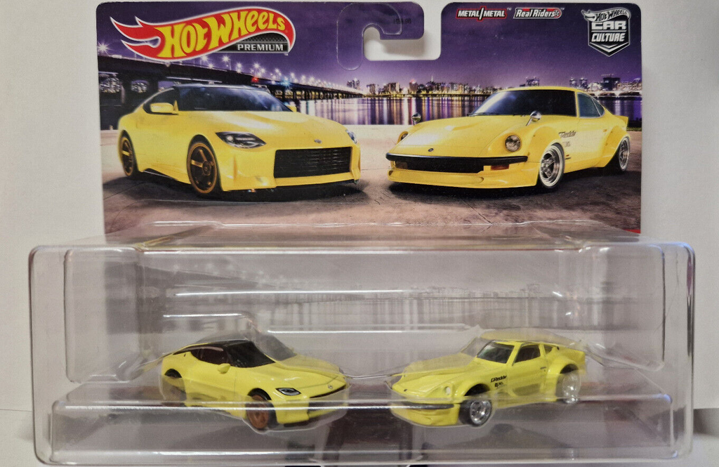 Hot Wheels 2022 premium 2 pack Nissan Z Proto & Nissan Fairlady Z (Cart)