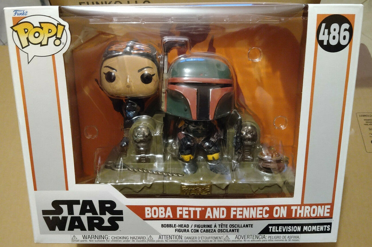 Funko Pop! Stars Wars Mandalorian 484 Boba Fett & Fennec Shand (cart)