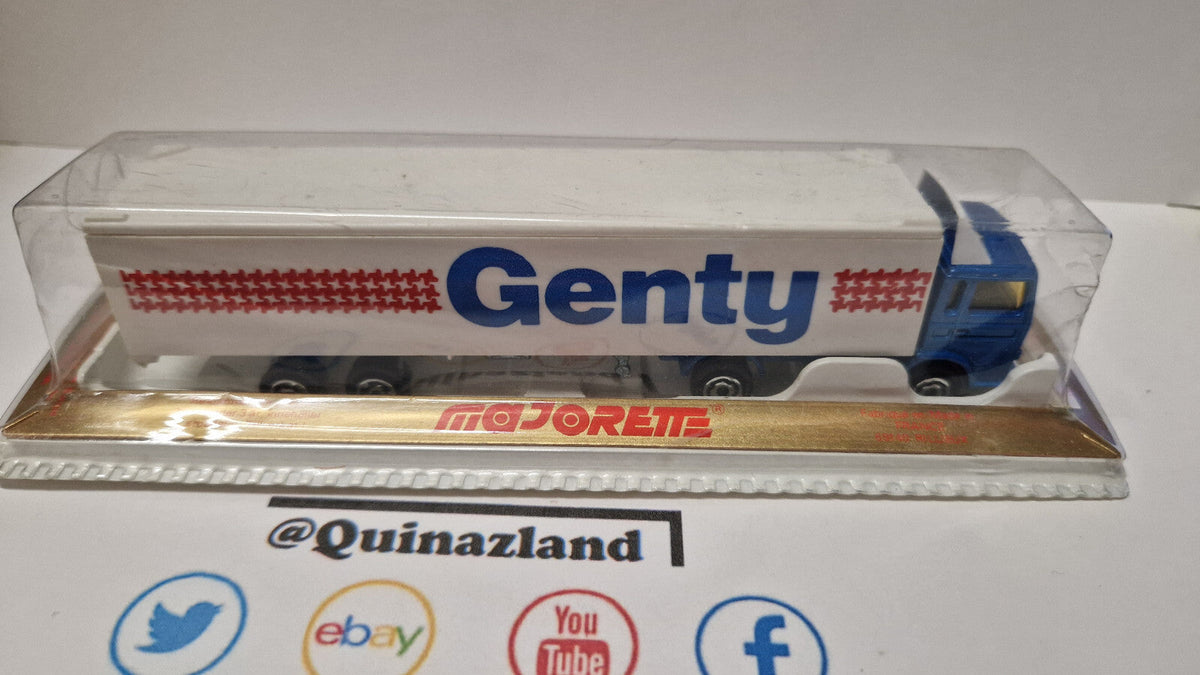 Majorette Saviem Renault semi container Genty ⚠️ bulle blister endommagé (NP22)