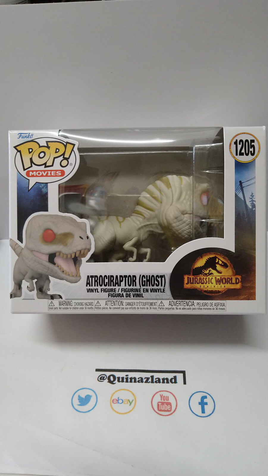 Funko Pop! JURASSIC PARK 2022 #1205 Ghost (FU17)