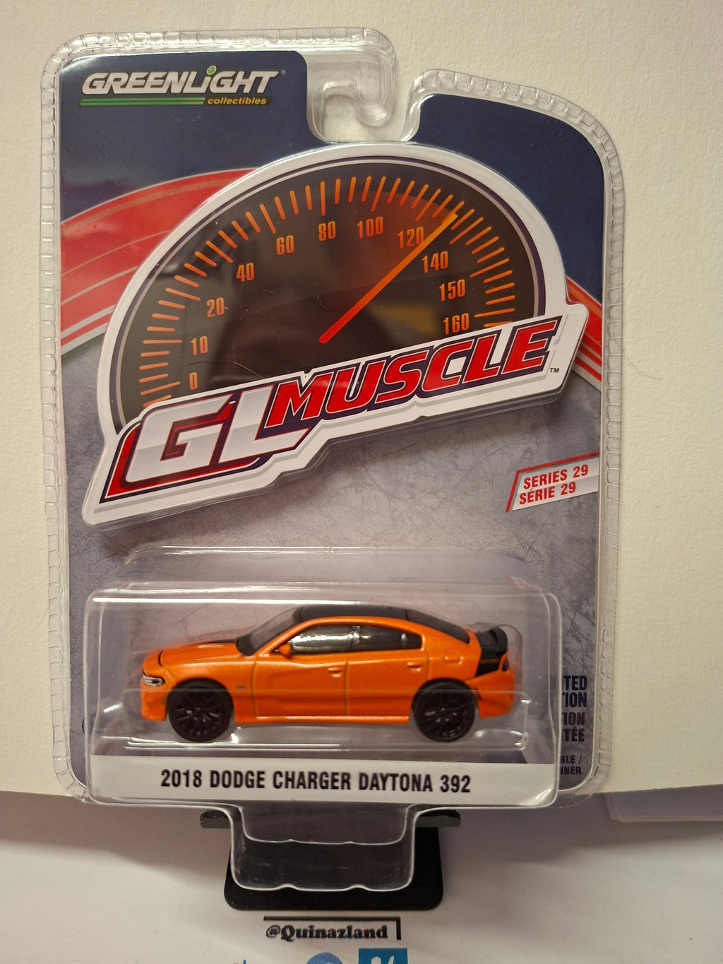 Greenlight GL Muscle Series 29 2018 Dodge Charger Daytona 392, go mango (NG14)