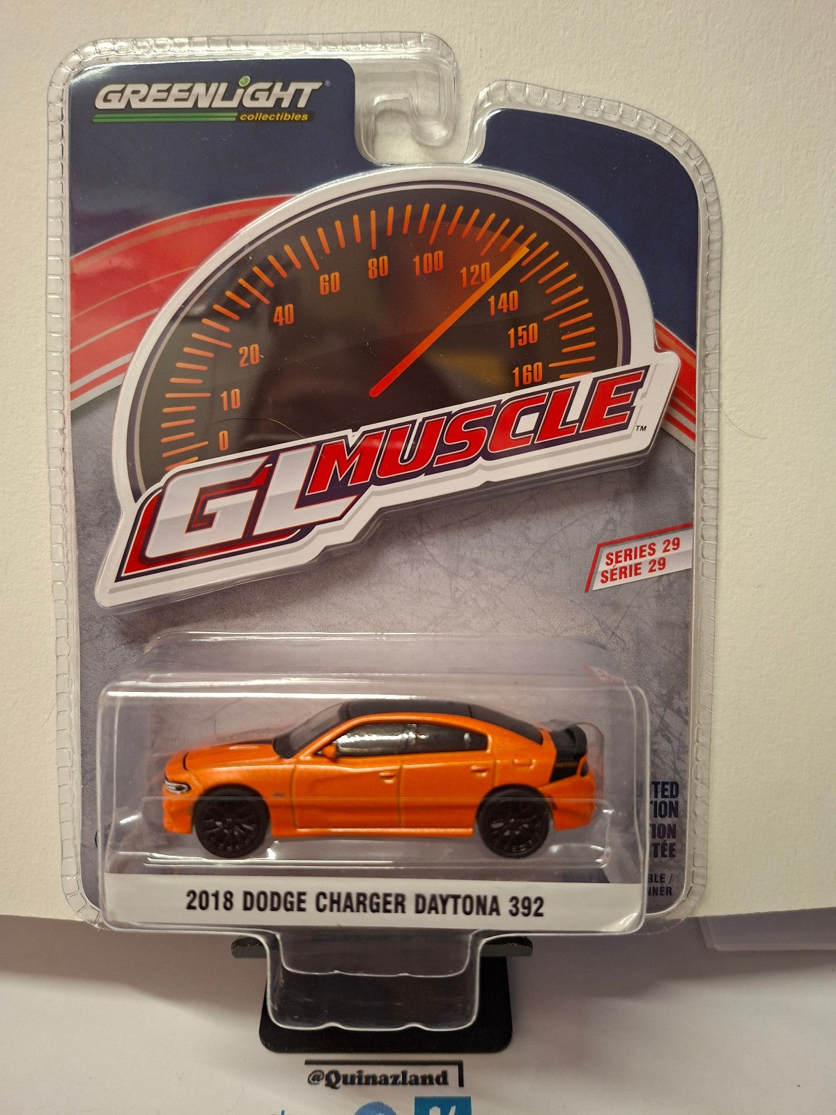 Greenlight GL Muscle Series 29 2018 Dodge Charger Daytona 392, go mango (NG14)