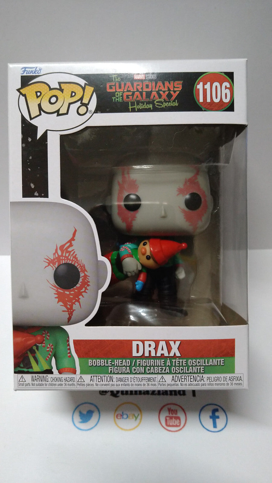 Funko Pop! MARVEL N° 1106 Les gardiens de la galaxie  Drax Holiday (FU34)