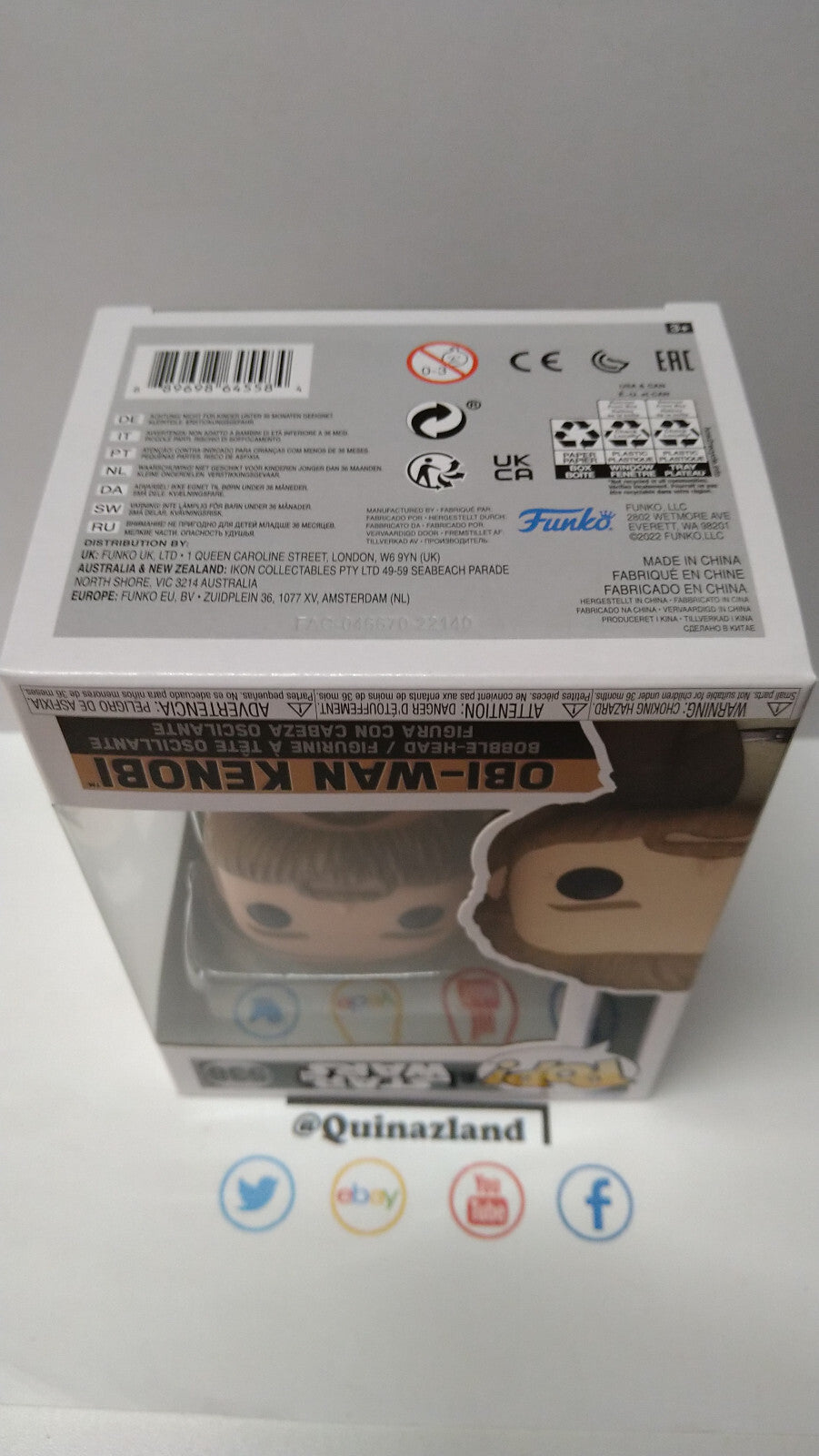 Funko Pop! STAR WARS OBI-WAN 538 Obi-Wan Kenobi (F15)
