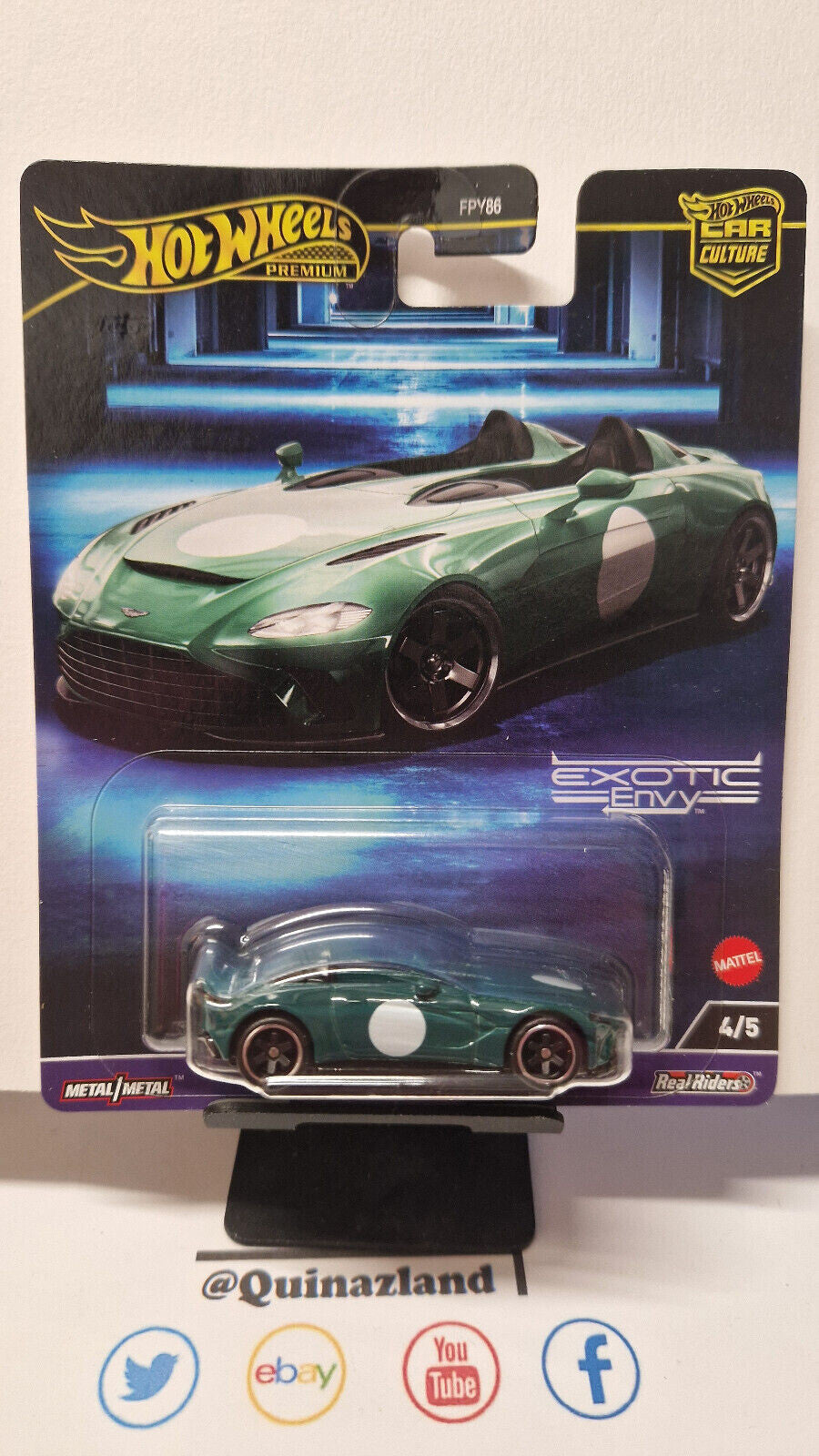 Hot Wheels EXOTIC ENVY ASTON MARTIN V12 SPEEDSTER (NG78)