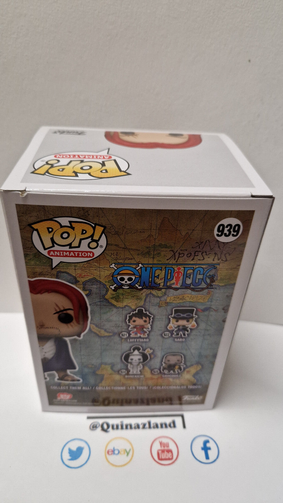 Funko Pop! Chase ONE PIECE POP N° 939 Shanks Special Edition (FU01)