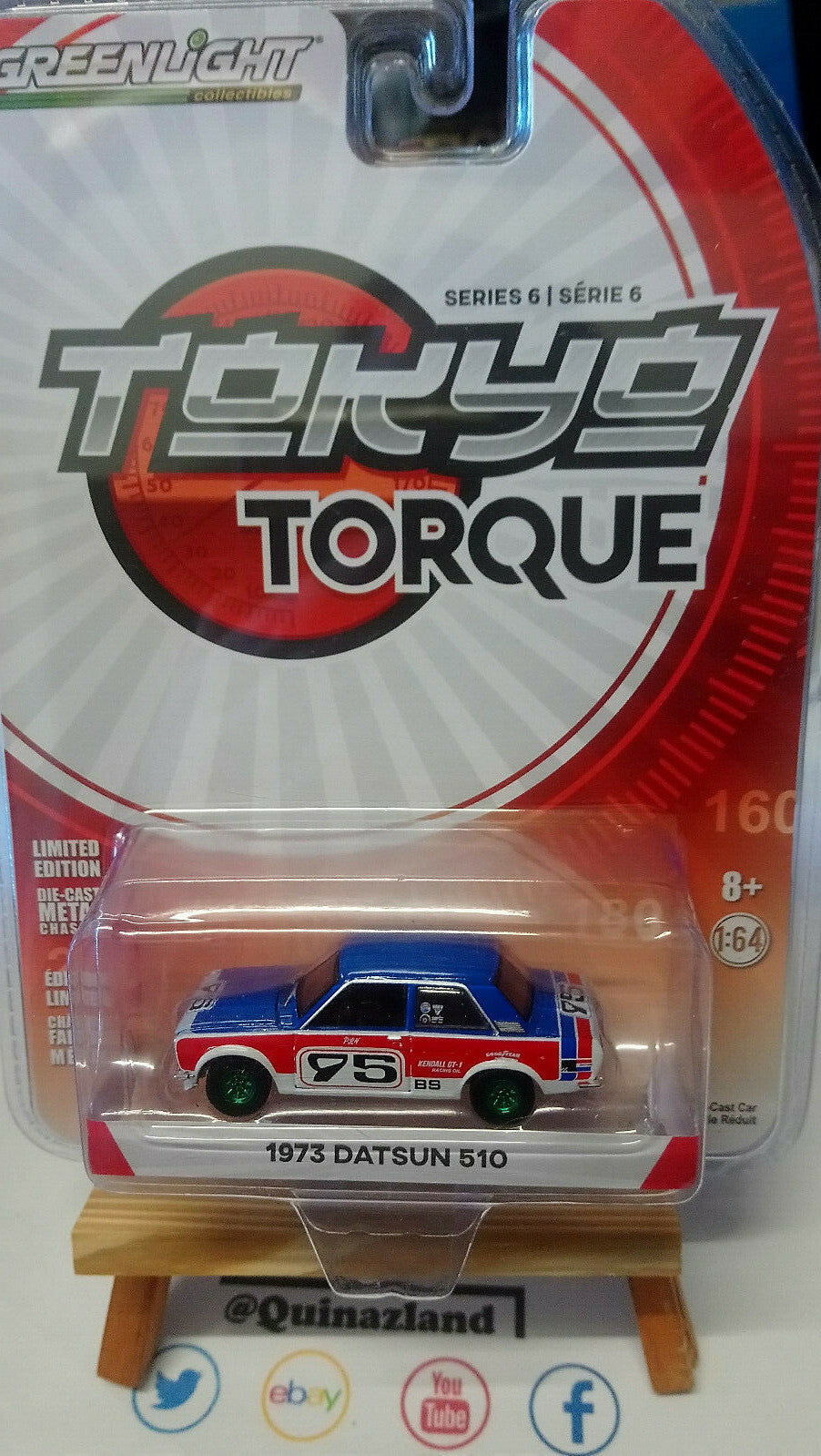 Greenlight Tokyo Torque 1973 Datsun 510 Chase (NG38)